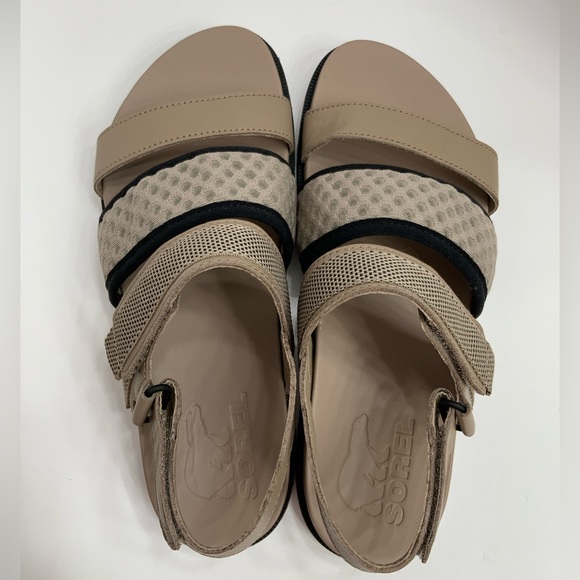 Sorel Roaming Decon Sligback Flats Sandals Sz 7.5 Tan Gladiator Ankle Strap - Picture 11 of 16